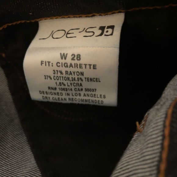 Joe’s Jeans, Cigarettes fit in Geraldine wash, size 28 - Picture 3 of 7